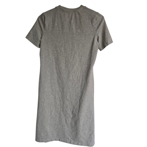 Puma Heather Gray Essential Logo T-Shirt Dress Size Medium - Picture 2 of 5